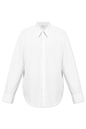 Salvatore Ferragamo メンズシャツ M ホワイト Ferragamo Monogram shirt - Men | Ferragamo